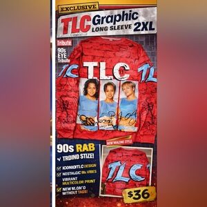 TLC Graphic Red Sweatshirt